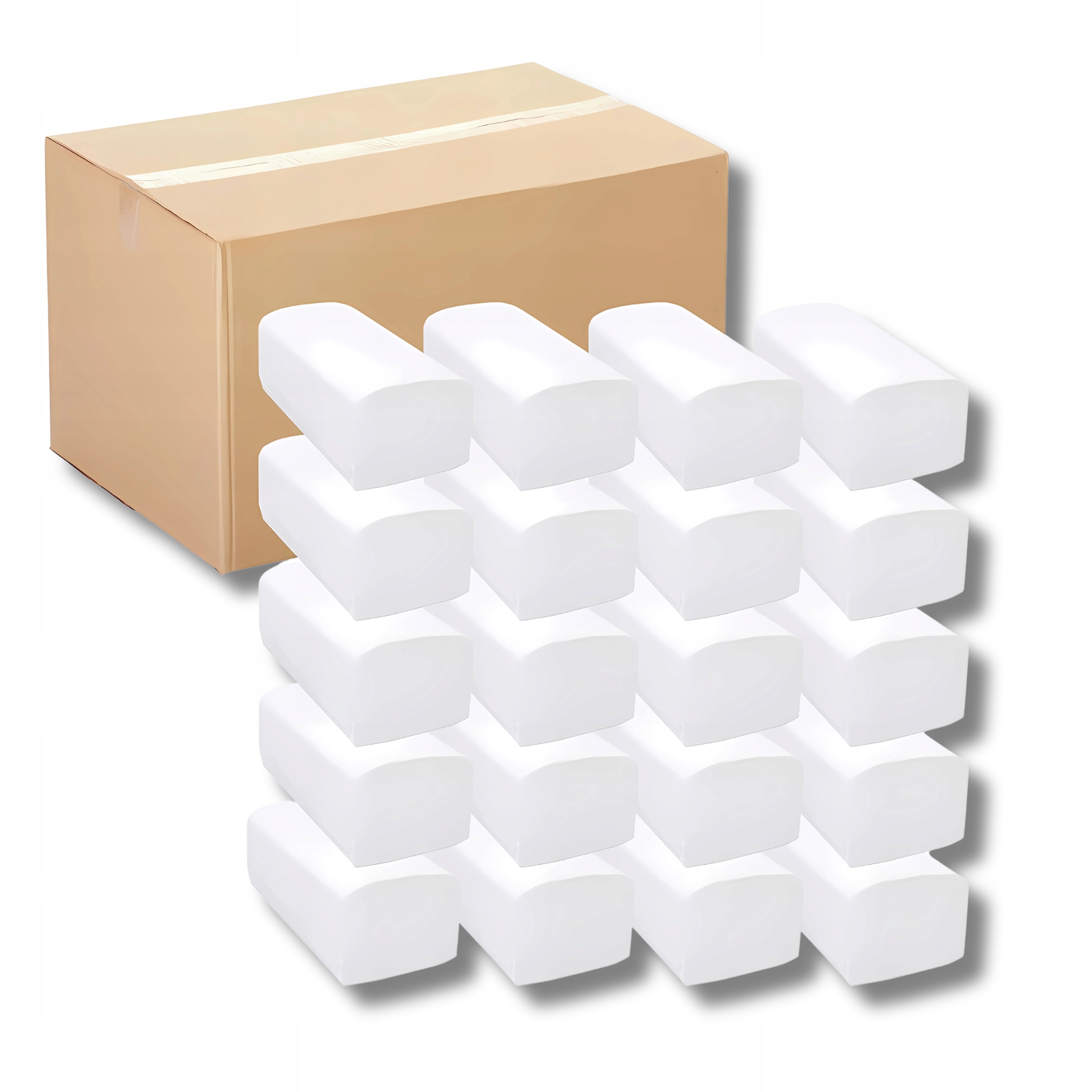 Papierové utierky ZZ Premium/Bio 4000 ks | Recyklované biele 21×23 cm